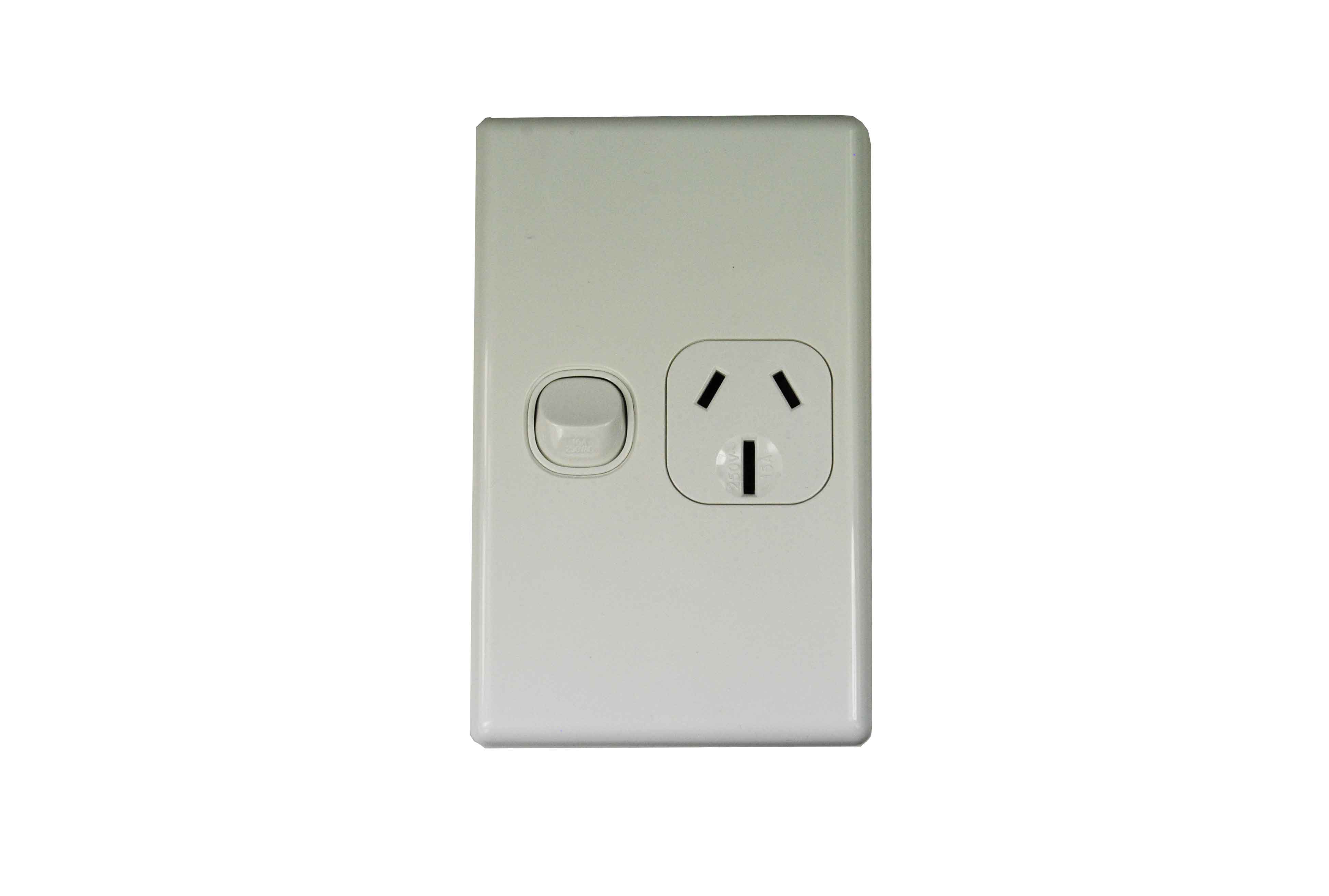 Single Power Point Classic 15Amp Vertical